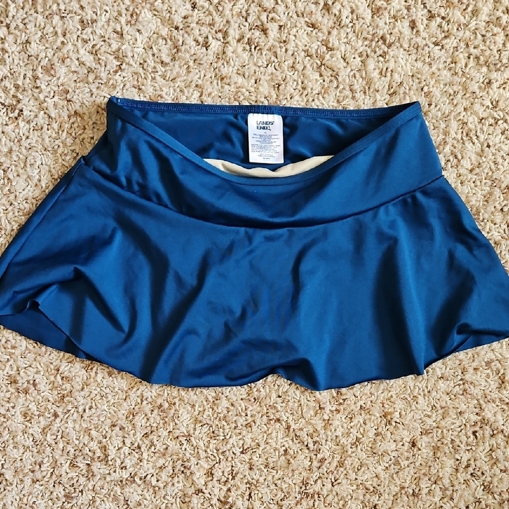 Blue Mini Skater Skirt for Athletic Activities